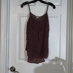 Burgundy tassel top